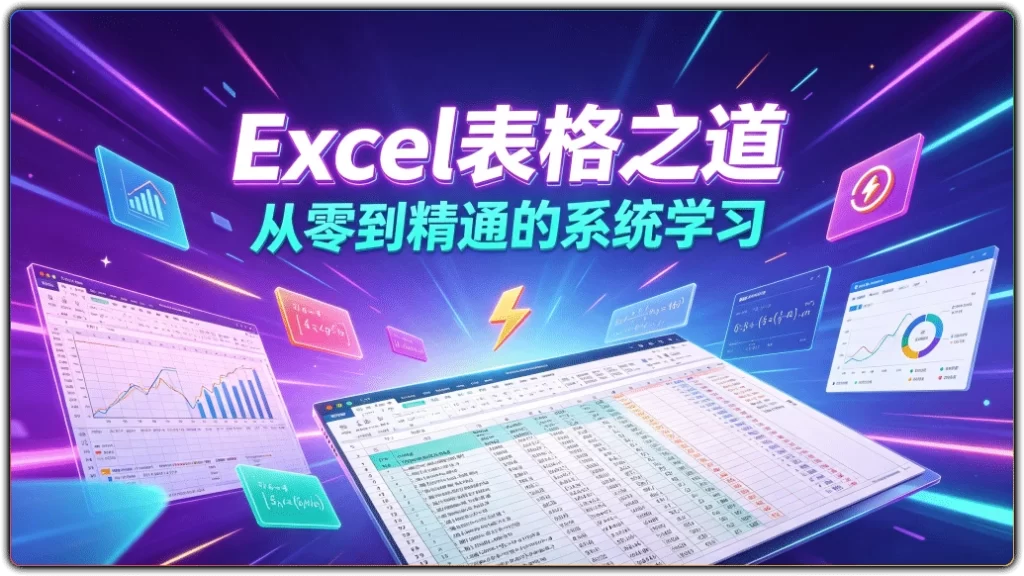 图片[1]-Excel表格之道丨99课时从零基础到商业数据分析实战-资源汇集