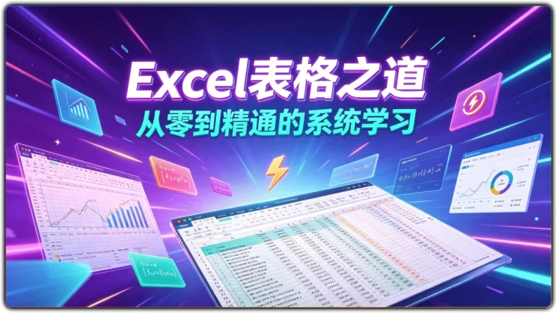 Excel表格之道丨99课时从零基础到商业数据分析实战-资源汇集