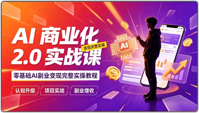 AI 商业化 2.0 实战课丨零基础AI副业变现完整实操教程-资源汇集