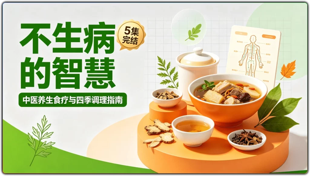 图片[1]-不生病的智慧5集完结丨中医养生食疗四季调理指南-资源汇集
