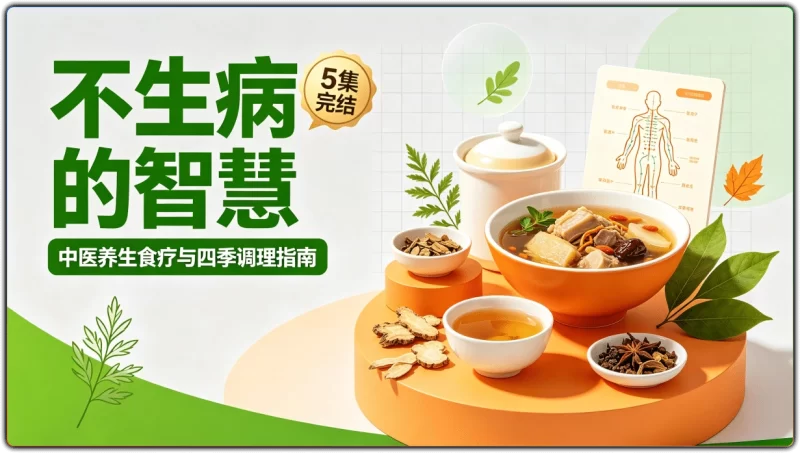 不生病的智慧5集完结丨中医养生食疗四季调理指南-资源汇集