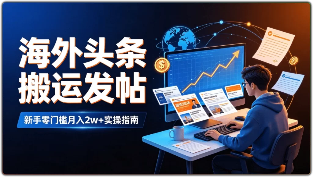 图片[1]-海外头条搬运发帖实操指南 | 新手零门槛月入2w+全流程拆解-资源汇集