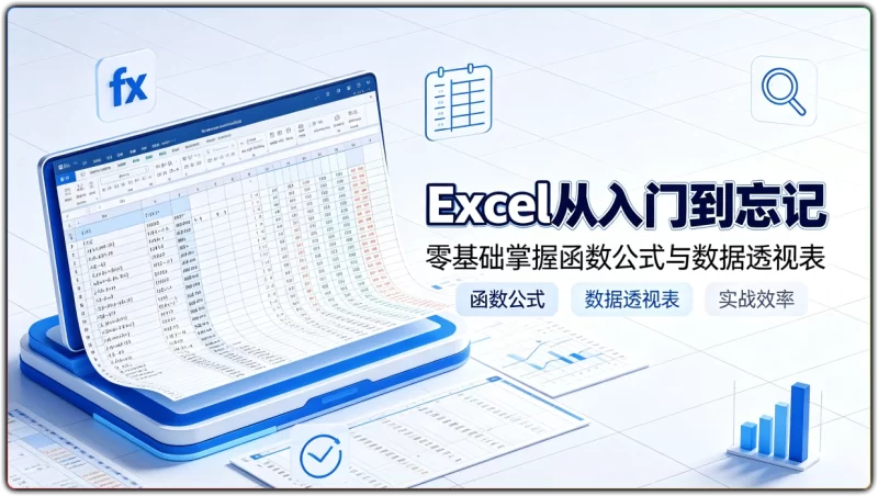 Excel从入门到忘记：零基础掌握函数公式与数据透视表-资源汇集