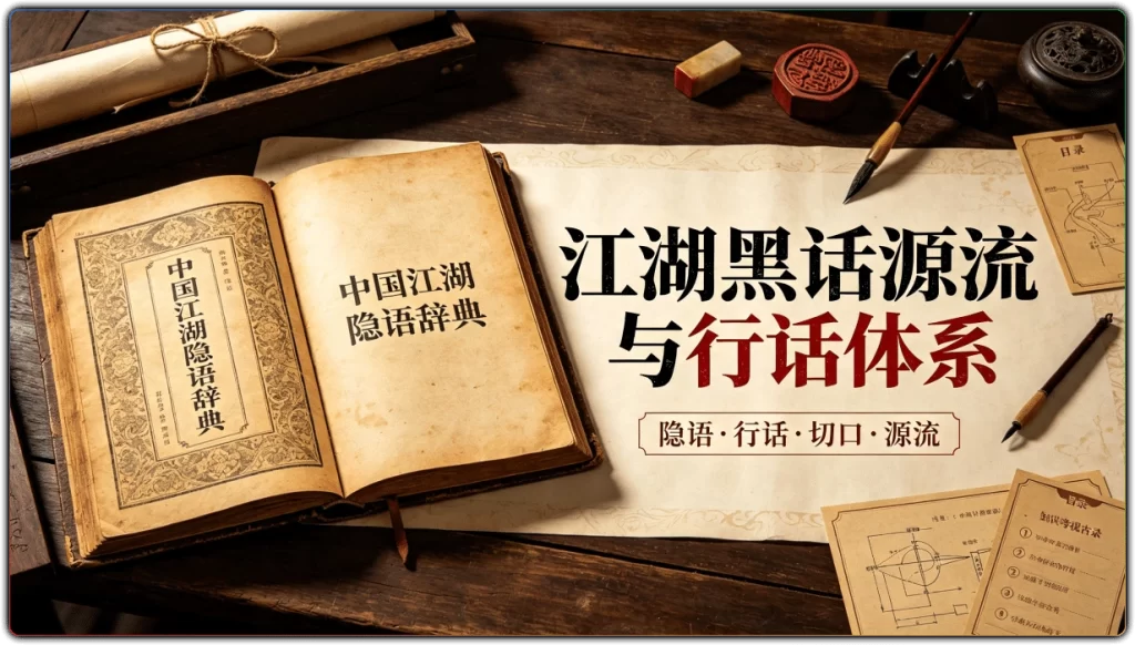 图片[1]-中国江湖隐语辞典 | 江湖黑话源流与行话体系全解-资源汇集