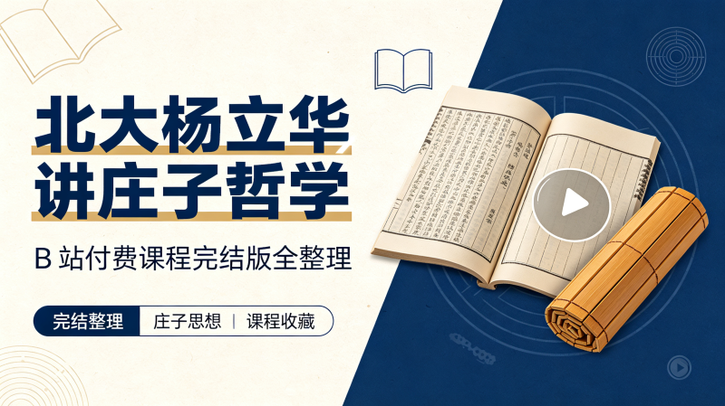 北大杨立华讲庄子哲学完结版丨内七篇深度系统解读-资源汇集