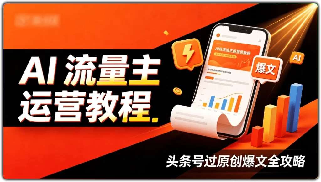 图片[1]-AI 流量主运营教程丨头条号过原创爆文全攻略-资源汇集