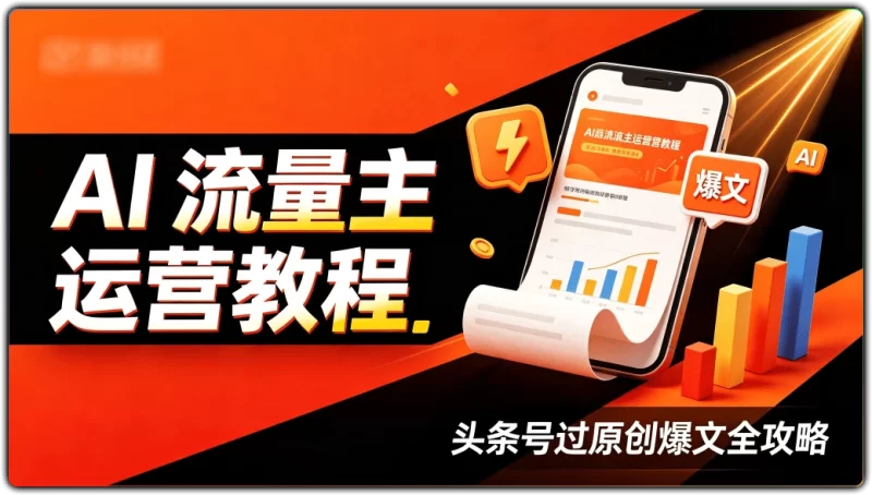 AI 流量主运营教程丨头条号过原创爆文全攻略-资源汇集